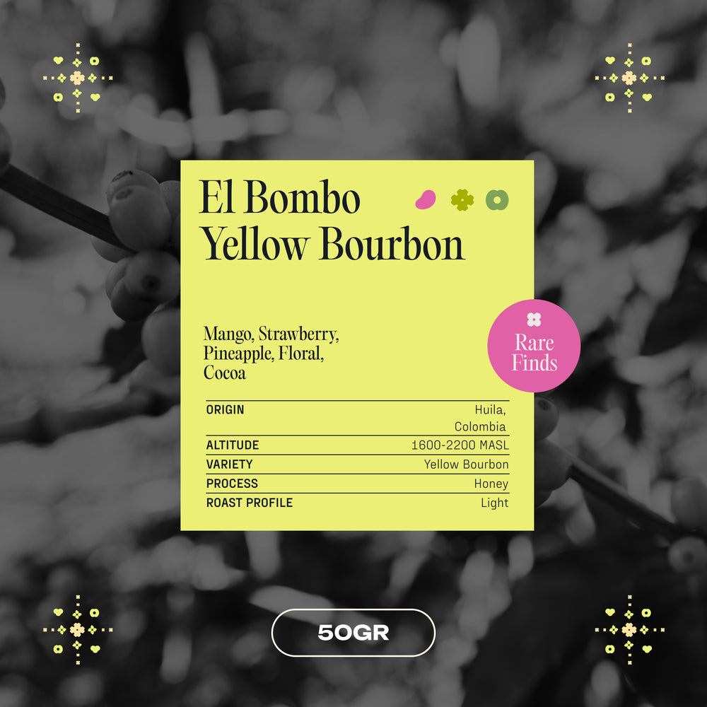 
                  
                    Kopi Arabica - El Bombo Yellow Bourbon by Koro Roasters - Colombia Filter Single Origin Specialty Coffee
                  
                