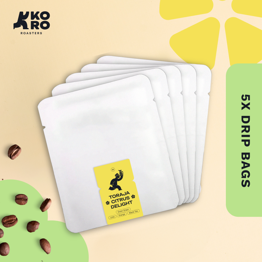 
                  
                    Drip Bags - Toraja Citrus Delight - Kopi Arabica - Filter Specialty Coffee by Koro Roasters
                  
                
