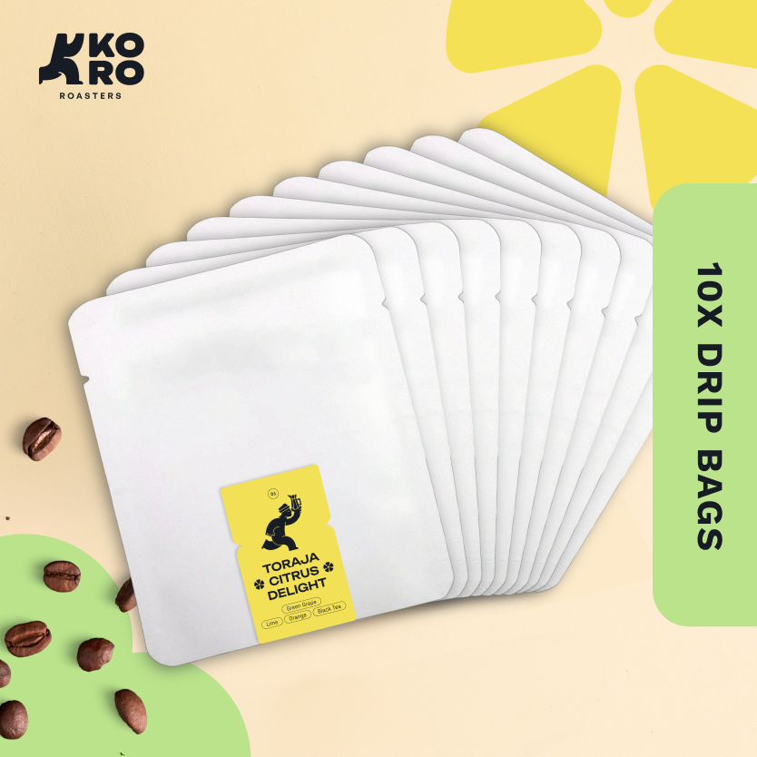 
                  
                    Drip Bags - Toraja Citrus Delight - Kopi Arabica - Filter Specialty Coffee by Koro Roasters
                  
                