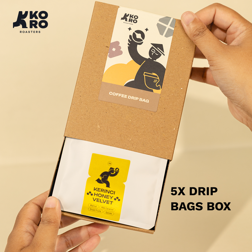 
                  
                    Drip Bags - Kerinci Honey Velvet - Kopi Arabica - Filter Specialty Coffee by Koro Roasters
                  
                