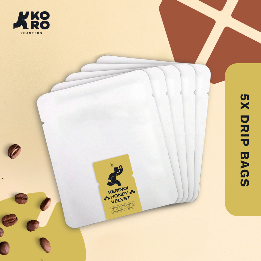
                  
                    Drip Bags - Kerinci Honey Velvet - Kopi Arabica - Filter Specialty Coffee by Koro Roasters
                  
                