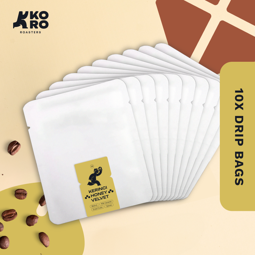 
                  
                    Drip Bags - Kerinci Honey Velvet - Kopi Arabica - Filter Specialty Coffee by Koro Roasters
                  
                