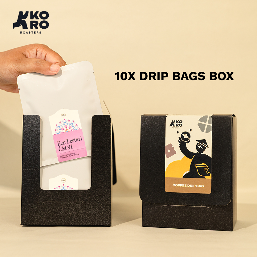 
                  
                    Drip Bags - Ijen Lestari CM 91 - Kopi Arabica - Filter Specialty Coffee by Koro Roasters
                  
                