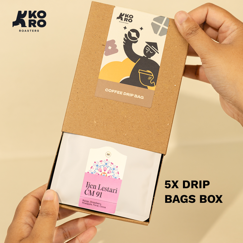 
                  
                    Drip Bags - Ijen Lestari CM 91 - Kopi Arabica - Filter Specialty Coffee by Koro Roasters
                  
                
