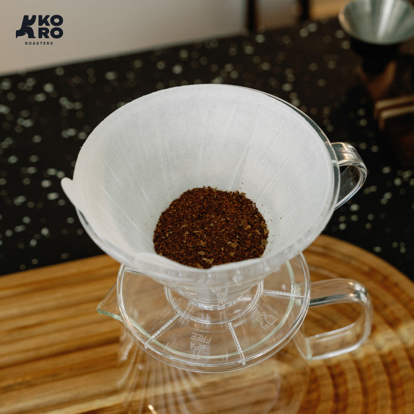 
                  
                    One Two Cups Kertas Saringan Paper Filter Kopi Flat Bottom 02 Putih 100pcs 1-4 cups | Koro Roasters
                  
                