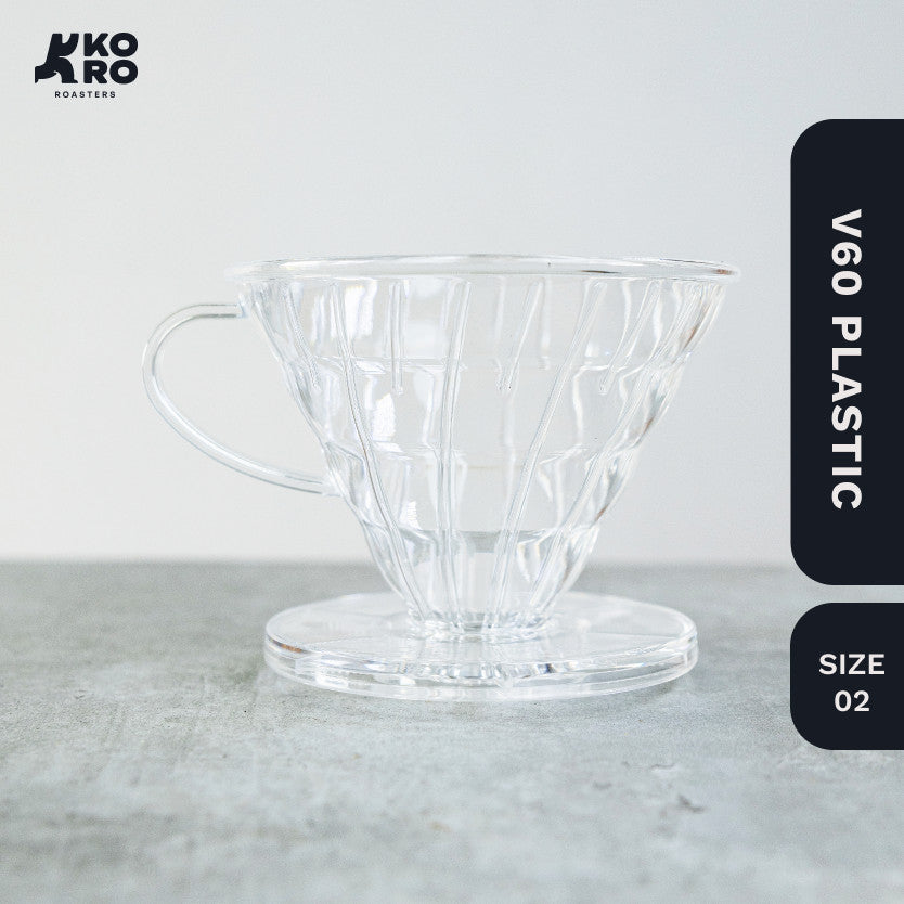 One Two Cups Dripper Kopi V60 Plastik Besar 2-4 cups by Koro Roasters