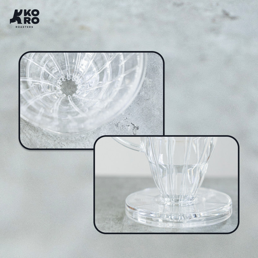 
                  
                    One Two Cups Dripper Kopi V60 Plastik Besar 2-4 cups by Koro Roasters
                  
                