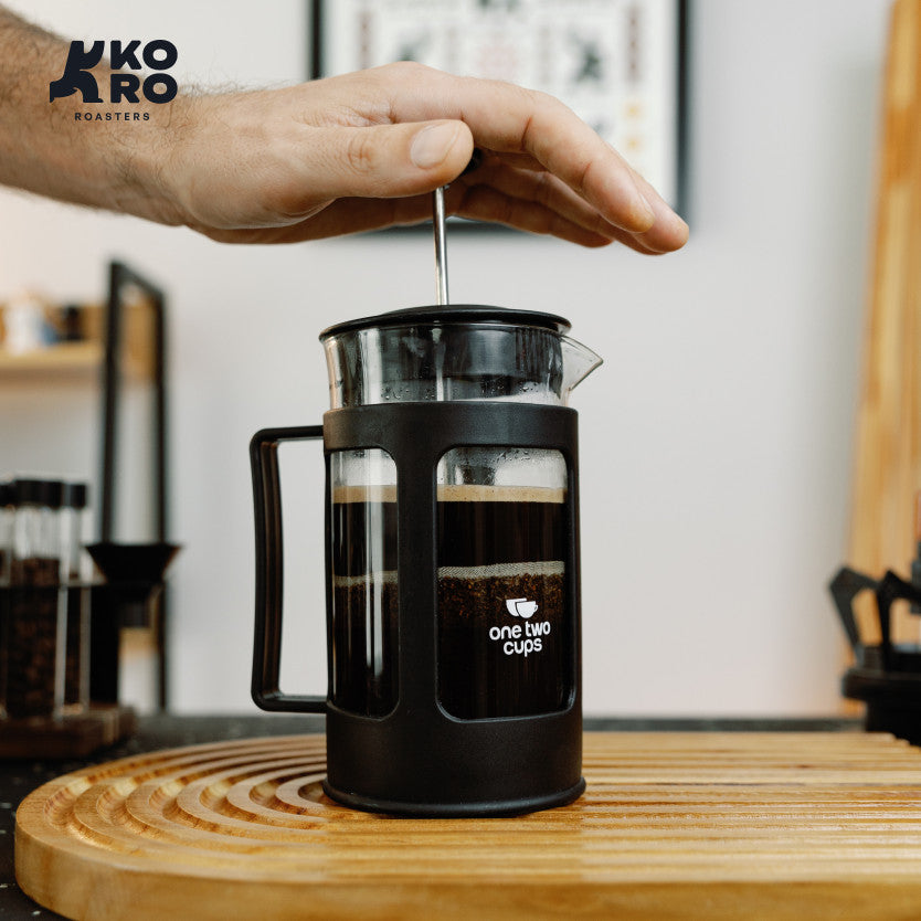 
                  
                    One Two Cups French Press Coffee Maker 600ml by Koro Roasters | Kopi Tanpa Ampas
                  
                