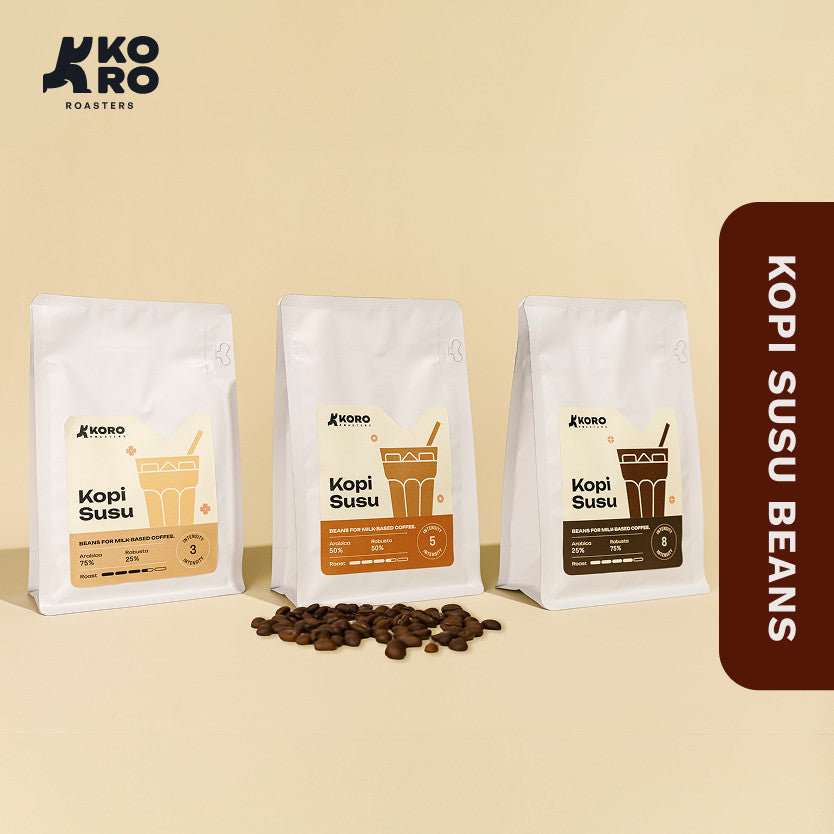 Biji Kopi Susu Blend Premium 1kg - Arabika & Robusta - Koro Roasters