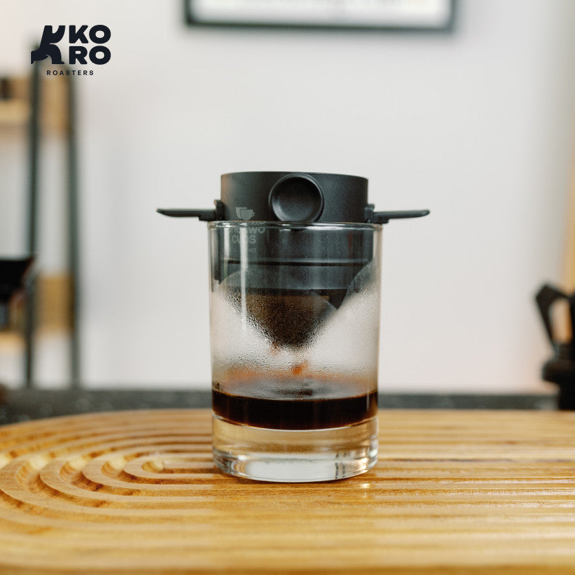 
                  
                    One Two Cups Filter Penyaring Kopi Hitam - Portable Cone Coffee Dripper V60 Black by Koro Roasters
                  
                