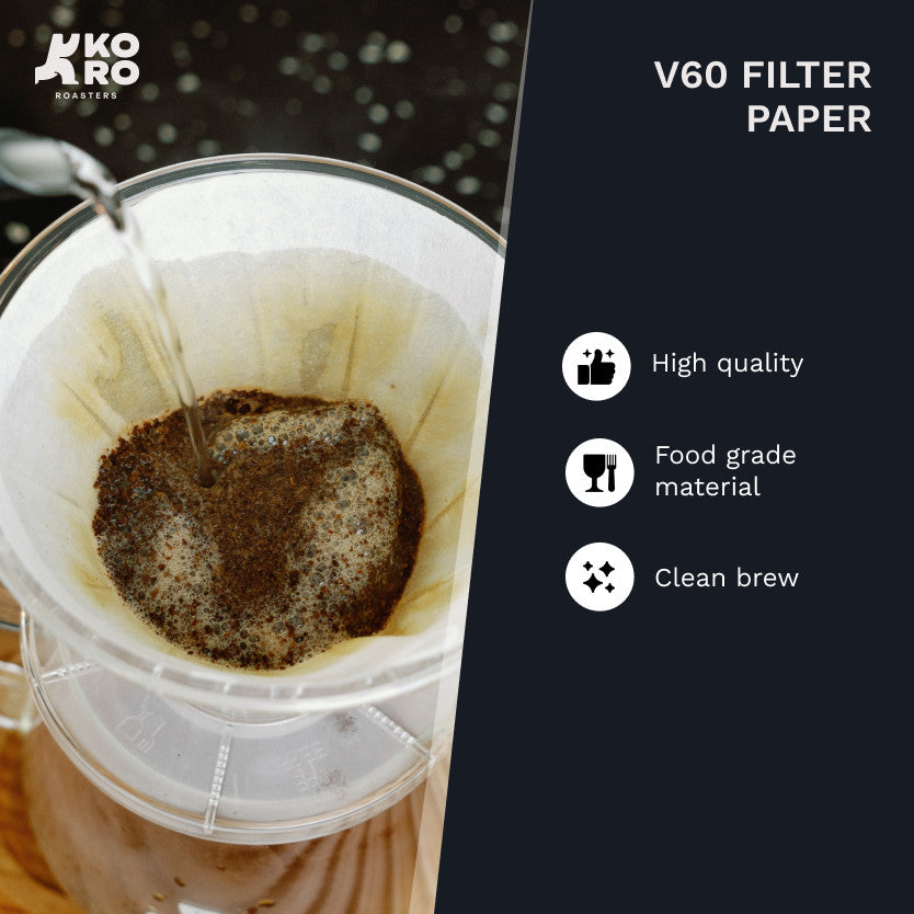 
                  
                    One Two Cups Filter Paper Kertas Saringan Kopi V60 01 Putih/Bleached - 100pcs 1-2 cups Koro Roasters
                  
                