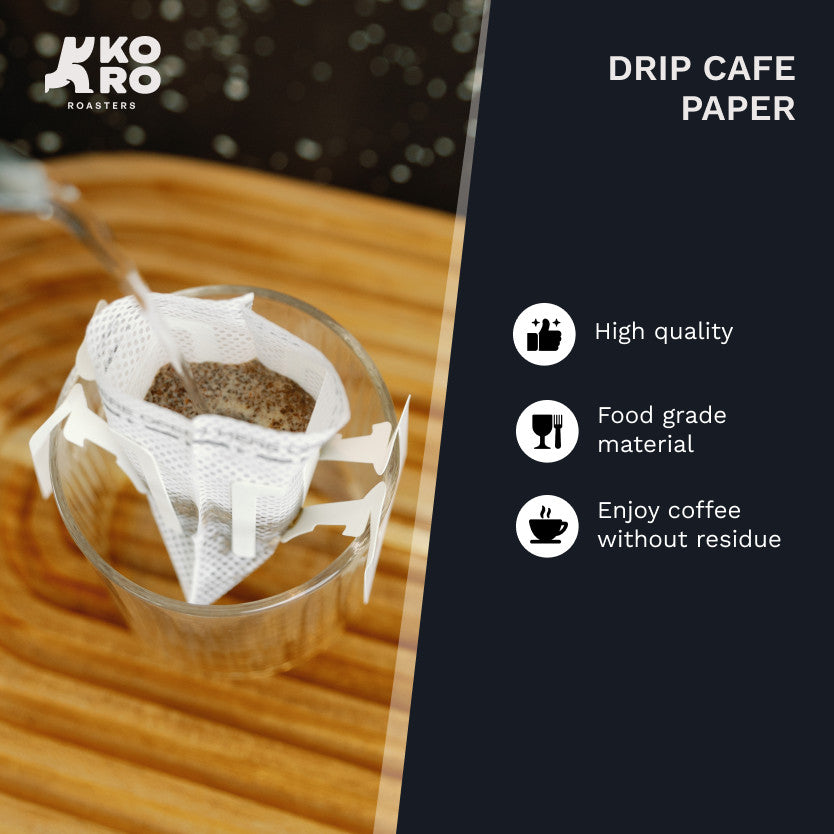 One Two Cups Drip Bag Coffee Filter | Kertas Penyaring Kopi One Two Cups 50pcs by Koro Roasters