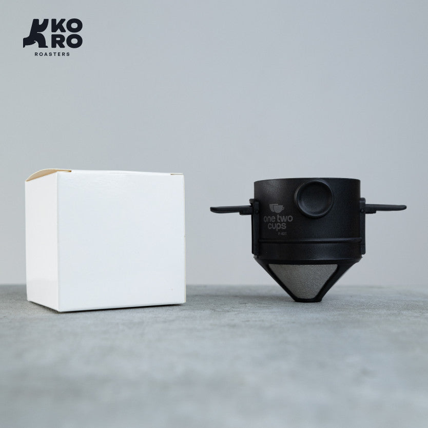 
                  
                    One Two Cups Filter Penyaring Kopi Hitam - Portable Cone Coffee Dripper V60 Black by Koro Roasters
                  
                