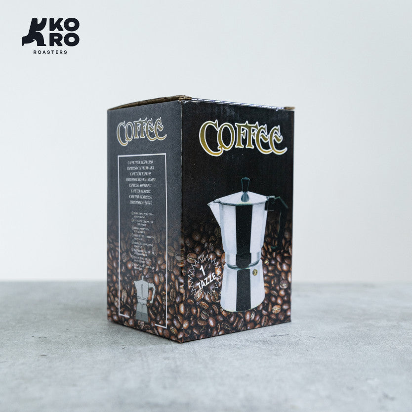 
                  
                    One Two Cups Moka Pot Coffee Espresso Maker 50ml (1 cup) by Koro Roasters | Kopi Tanpa Ampas
                  
                