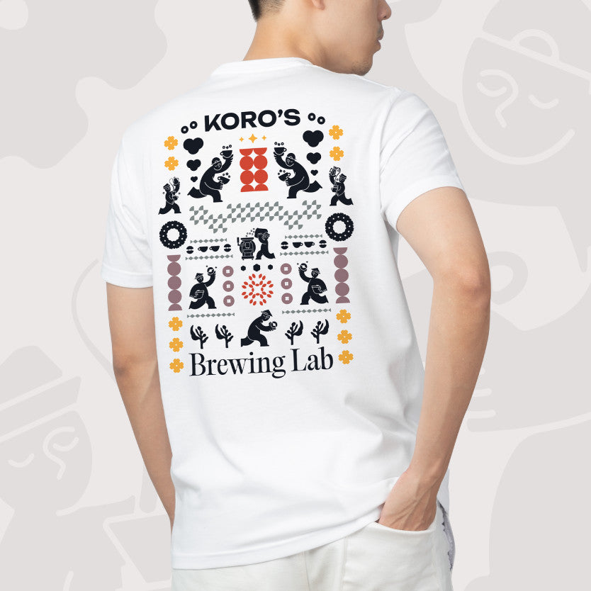 
                  
                    KORO ROASTERS Kaos Brewing Lab - T-Shirt Kopi untuk Coffee Geek | Wear Your Passion!
                  
                