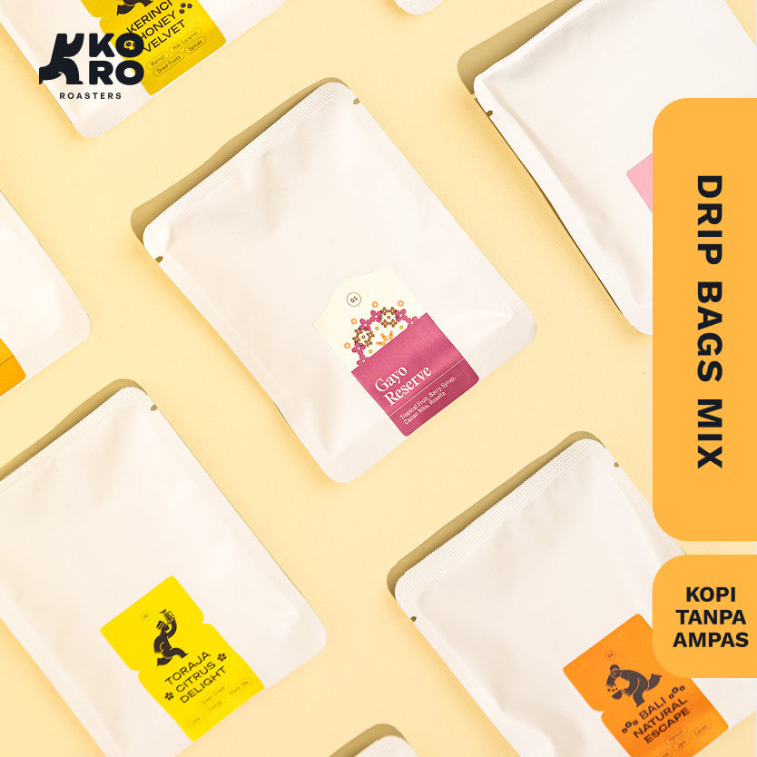 Bundle Kopi Arabika Dripbag 9 Sachet – Kopi Tanpa Ampas, Filter Manual Brew | Koro Roasters