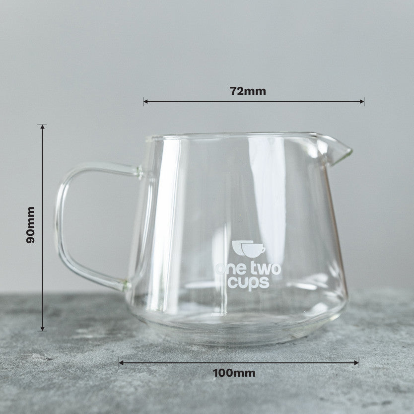 
                  
                    Server Kopi V60 Borosilicate Glass One Two Cups 400ml - Koro Roasters
                  
                